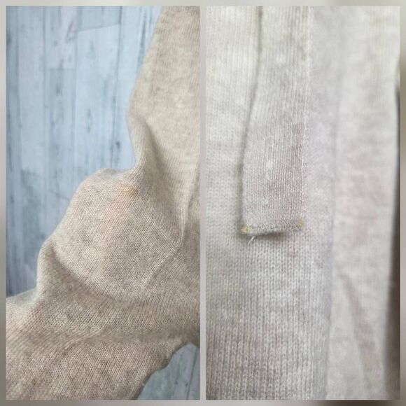 Scott & Scott London Edit 1/4 Button Up Hooded Merino Cashmere Sweater Sz. M - Picture 5 of 7